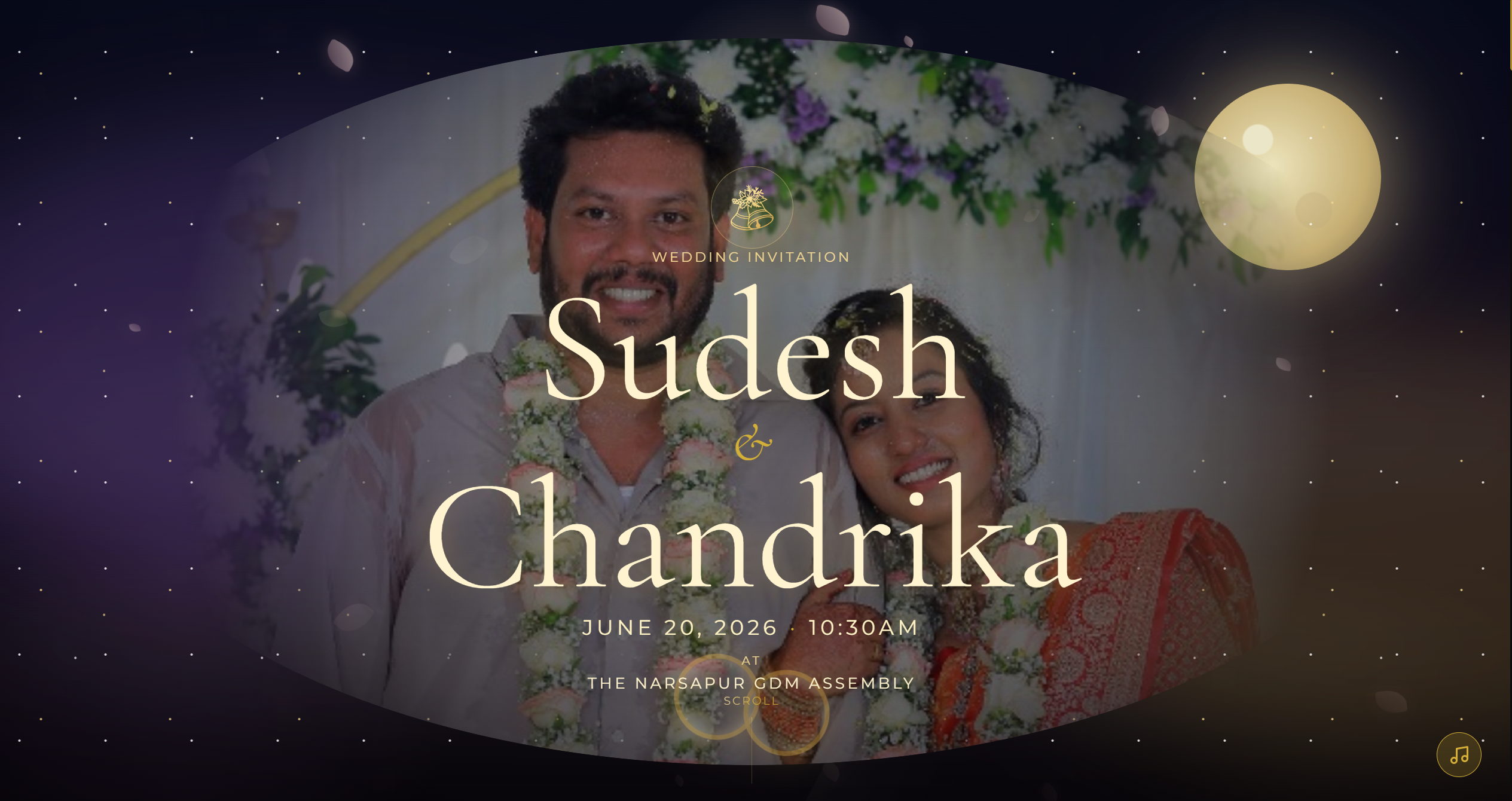 Sudesh & Chandrika Wedding Invitation screenshot 1