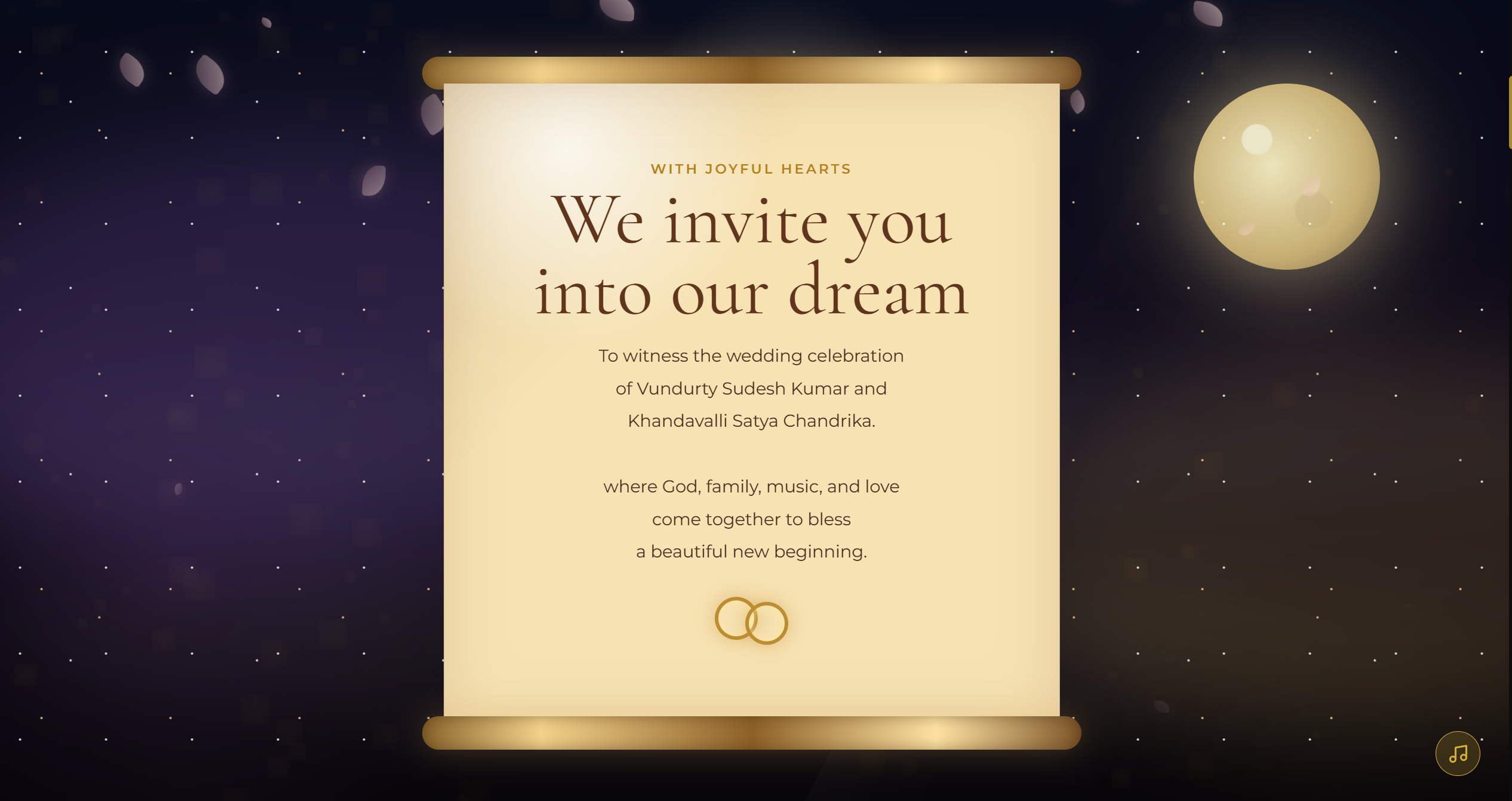 Sudesh & Chandrika Wedding Invitation screenshot 2