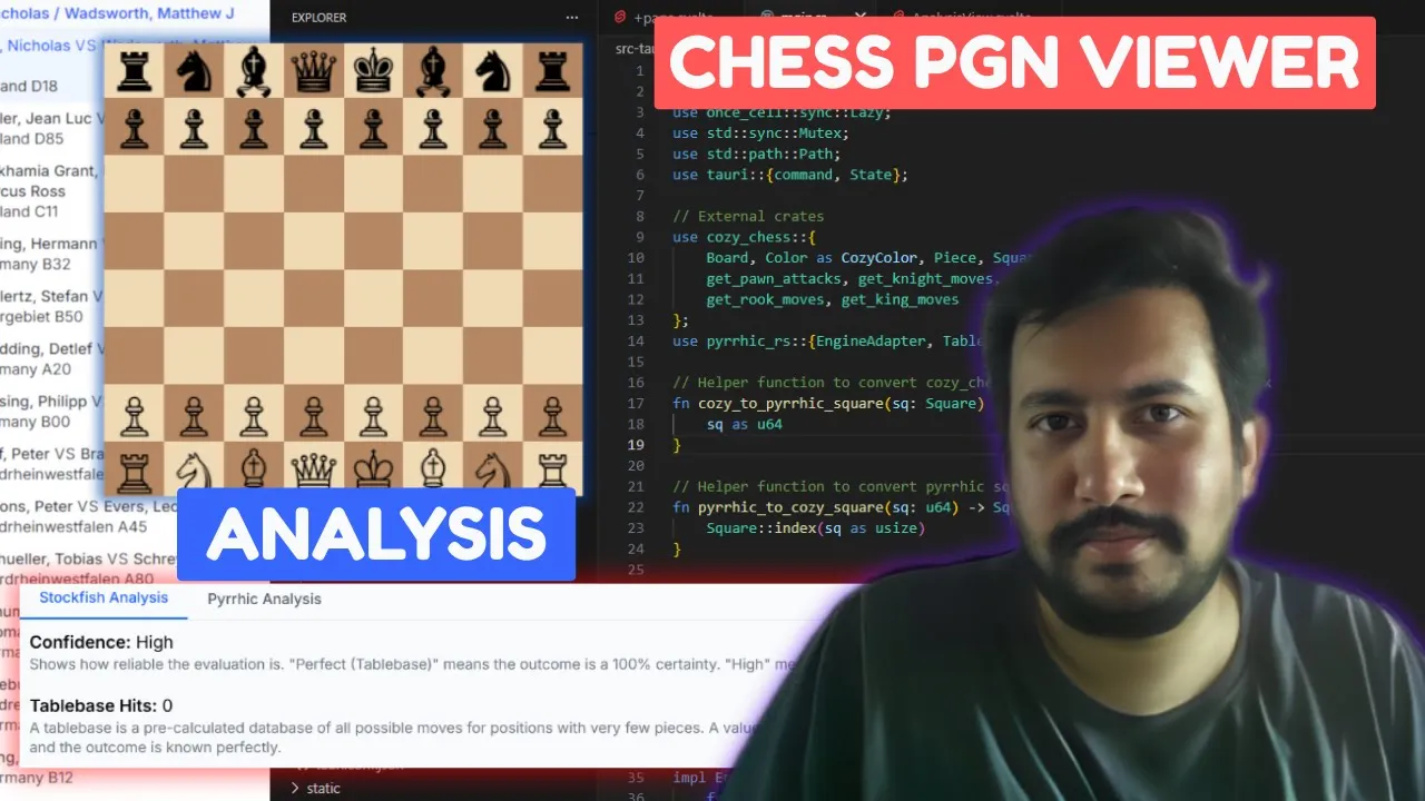 Chess PGN Viewer - Desktop App