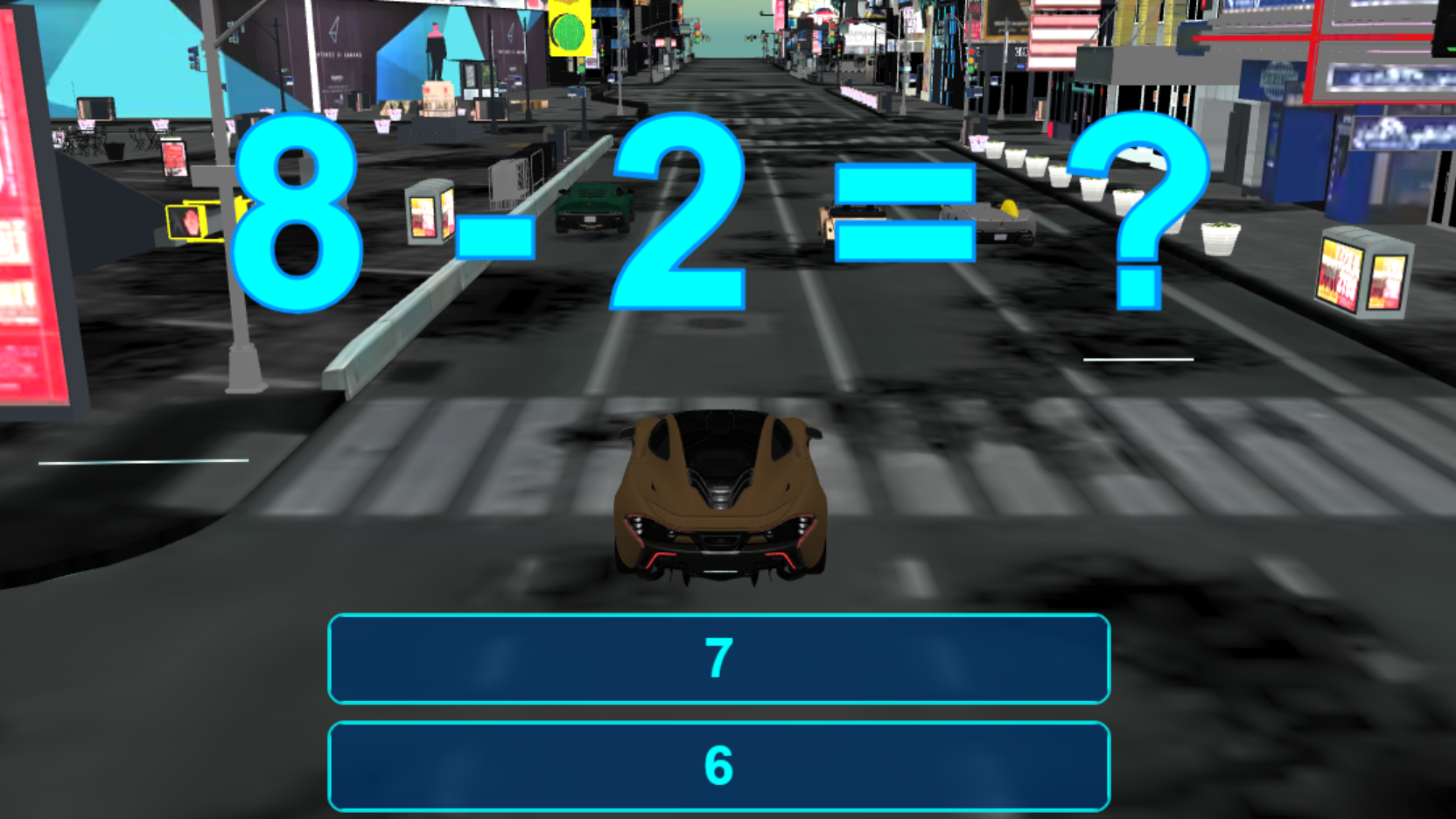 Math Racing Game