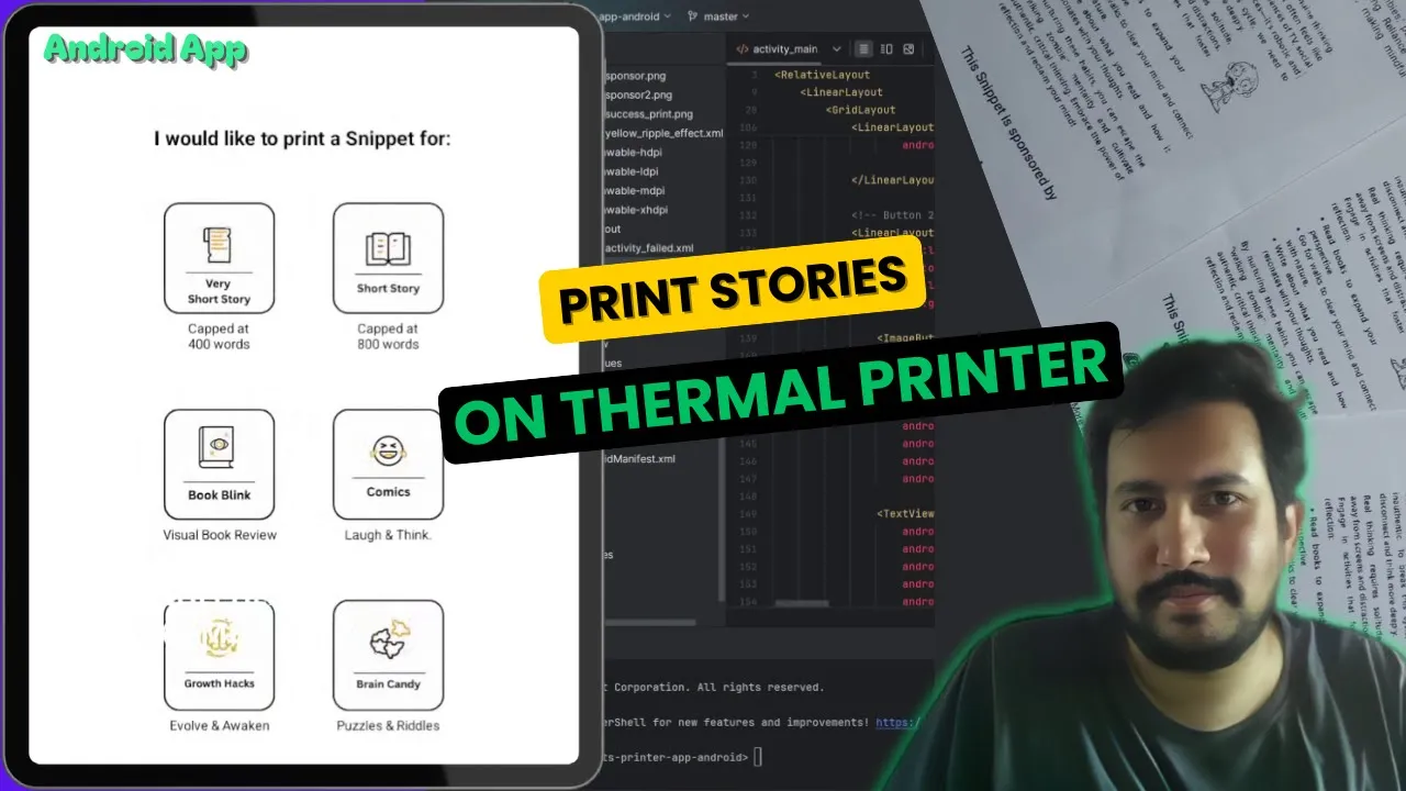 Thermal Printer Story App